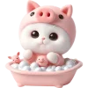 🧼 Эмодзи «Хрюшка котик» для Telegram
