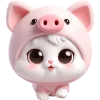 🥹 Эмодзи «Хрюшка котик» для Telegram