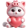 🫶 Эмодзи «Хрюшка котик» для Telegram