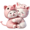 ☺️ Эмодзи «Хрюшка котик» для Telegram