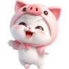 😆 Эмодзи «Хрюшка котик» для Telegram