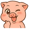 🤞 Эмодзи «Свиняшка» для Telegram