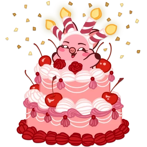 🎂 Стикер «Свин Валера 2» для Telegram