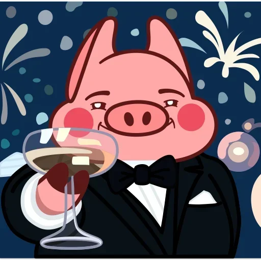 🎆 Стикер «Свин Валера 2» для Telegram