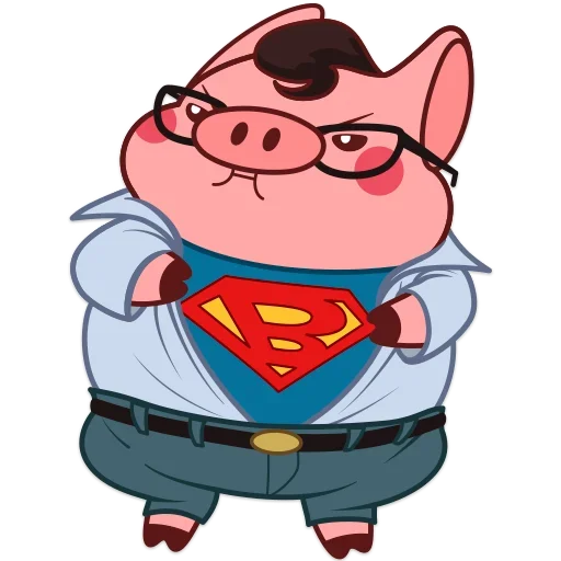 🦸‍♂️ Стикер «Pig Valera» для Telegram