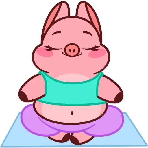 🧘‍♀️ Стикер «Pig Valera» для Telegram