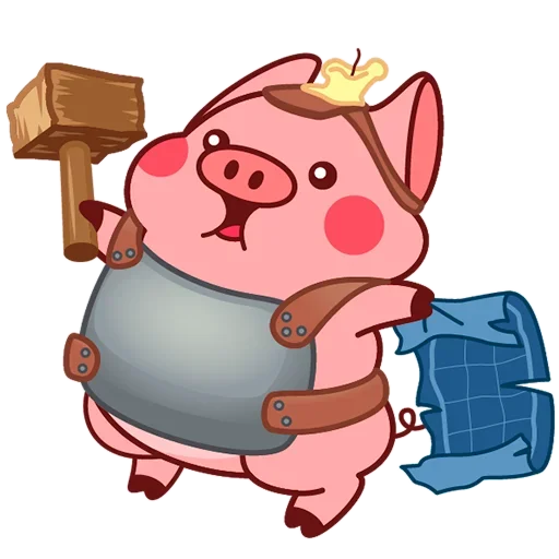 👷‍♂️ Стикер «Pig Valera» для Telegram