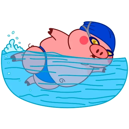 🏊‍♂ Стикер «Pig Valera» для Telegram
