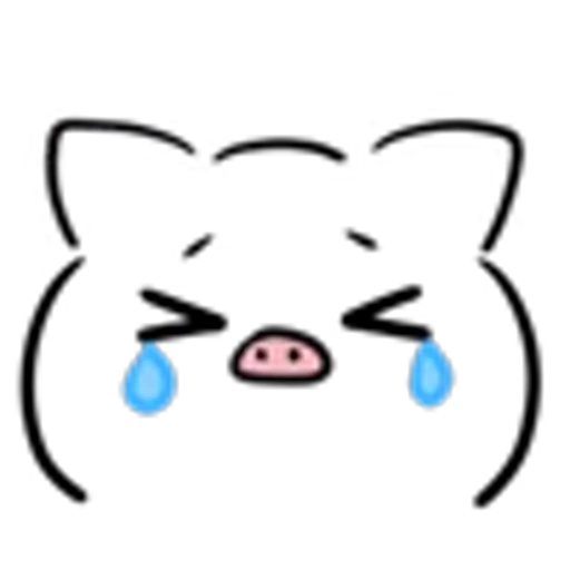 😭 Эмодзи «Свинка и Кролик» для Telegram