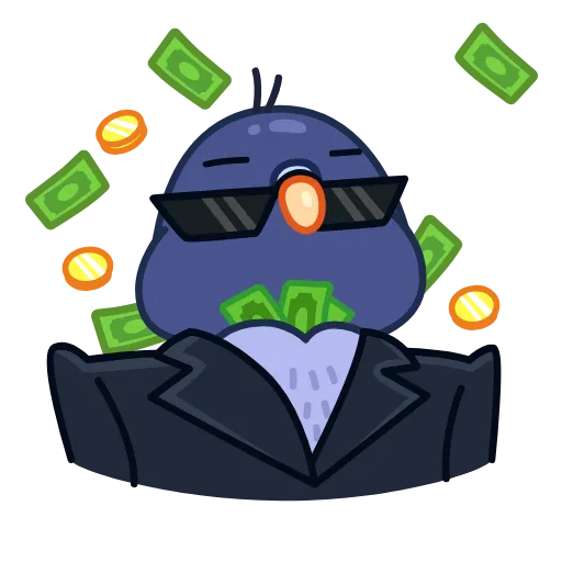 🤑 Стикер «Голубчик» для Telegram