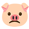 🙁 Эмодзи «pig farm» для Telegram