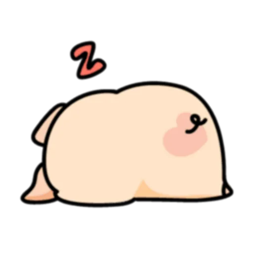💤 Стикер «PIGPIG & GuaGua Prt.1-2 (FULL) [英文]» для Telegram