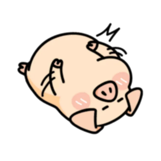 🍗 Стикер «PIGPIG & GuaGua Prt.1-2 (FULL) [英文]» для Telegram