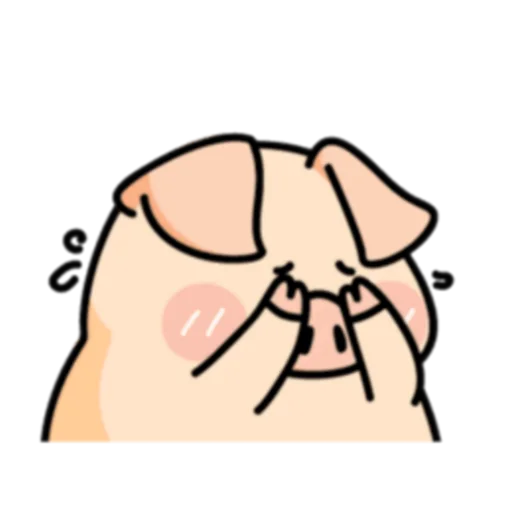 🙈 Стикер «PIGPIG & GuaGua Prt.1-2 (FULL) [英文]» для Telegram