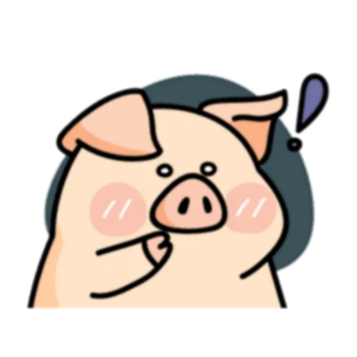 ❗ Стикер «PIGPIG & GuaGua Prt.1-2 (FULL) [英文]» для Telegram