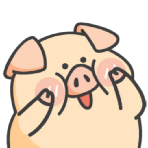 Стикерпак PIGPIG & GuaGua Prt.1-2 (FULL) [英文] для Telegram