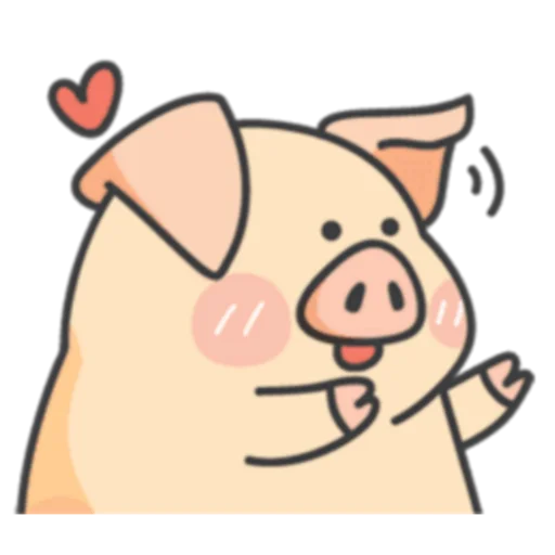 😍 Стикер «PIGPIG & GuaGua Prt.1-2 (FULL) [英文]» для Telegram