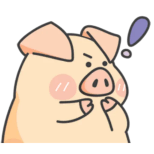 ❗ Стикер «PIGPIG & GuaGua Prt.1-2 (FULL) [英文]» для Telegram