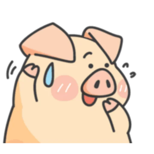 😅 Стикер «PIGPIG & GuaGua Prt.1-2 (FULL) [英文]» для Telegram