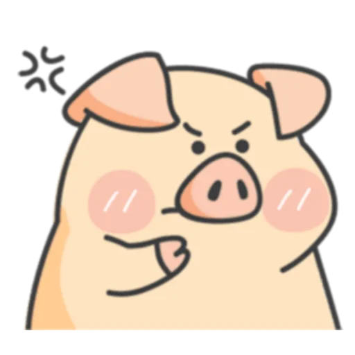 💢 Стикер «PIGPIG & GuaGua Prt.1-2 (FULL) [英文]» для Telegram