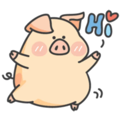 👋 Стикер «PIGPIG & GuaGua Prt.1-2 (FULL) [英文]» для Telegram