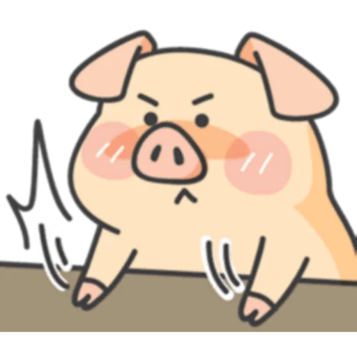 😠 Стикер «PIGPIG & GuaGua Prt.1-2 (FULL) [英文]» для Telegram