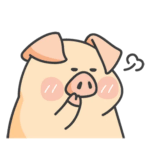 💨 Стикер «PIGPIG & GuaGua Prt.1-2 (FULL) [英文]» для Telegram