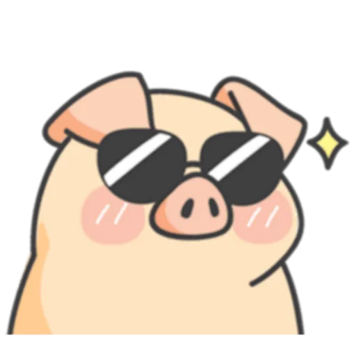 😎 Стикер «PIGPIG & GuaGua Prt.1-2 (FULL) [英文]» для Telegram