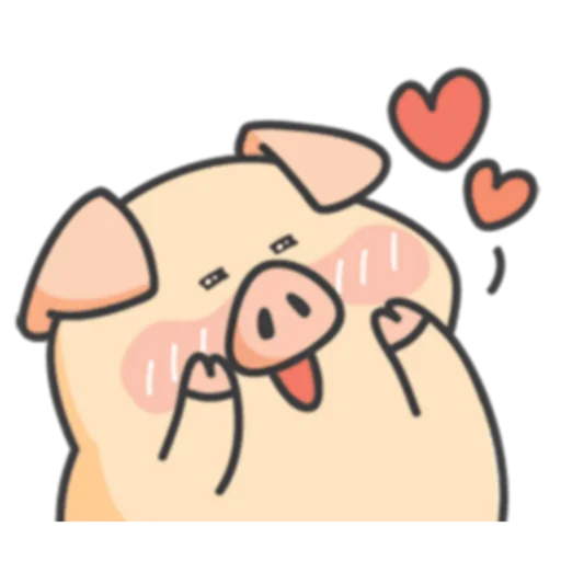 😍 Стикер «PIGPIG & GuaGua Prt.1-2 (FULL) [英文]» для Telegram