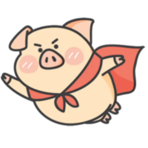 🏃‍♂️ Стикер «PIGPIG & GuaGua Prt.1-2 (FULL) [英文]» для Telegram