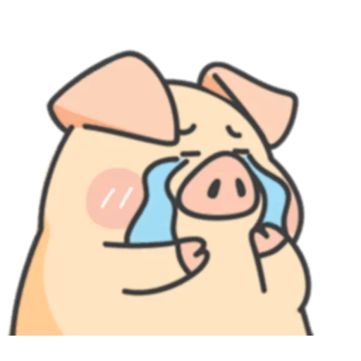 😭 Стикер «PIGPIG & GuaGua Prt.1-2 (FULL) [英文]» для Telegram