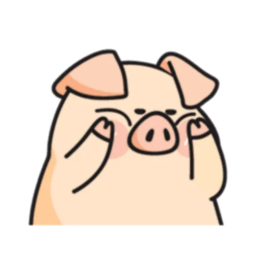 😬 Стикер «PIGPIG & GuaGua Prt.1-2 (FULL) [英文]» для Telegram
