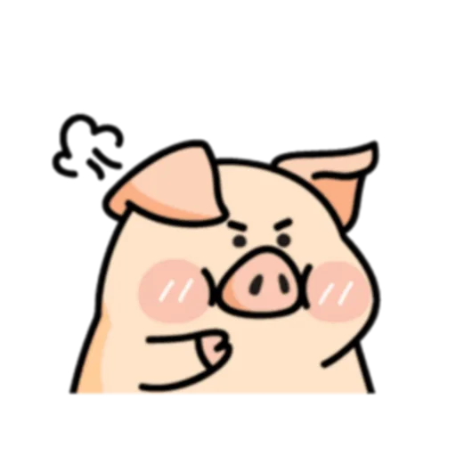 😠 Стикер «PIGPIG & GuaGua Prt.1-2 (FULL) [英文]» для Telegram