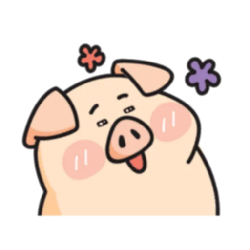 😃 Стикер «PIGPIG & GuaGua Prt.1-2 (FULL) [英文]» для Telegram
