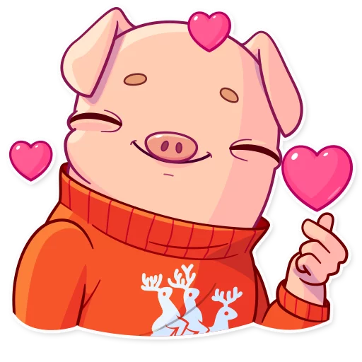 😘 Стикер «Mr. Piggy» для Telegram