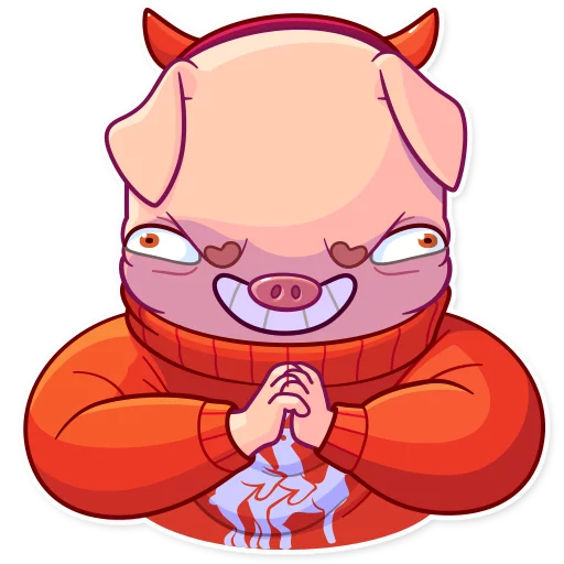 😈 Стикер «Mr. Piggy» для Telegram