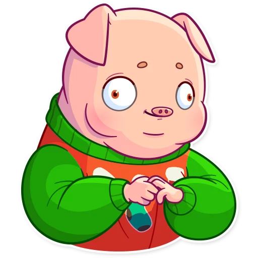 😶 Стикер «Mr. Piggy» для Telegram