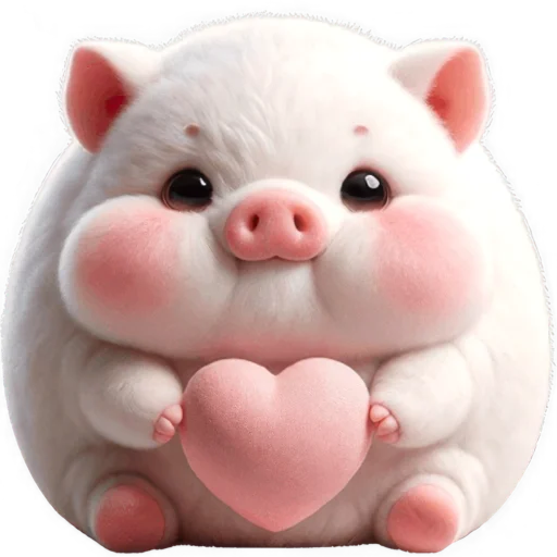 ❤️ Стикер «Свинка Пипка» для Telegram
