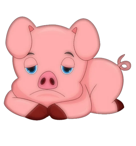 Стикерпак Piggylee для Telegram