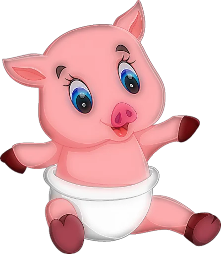 🐷 Стикер «Piggylee» для Telegram