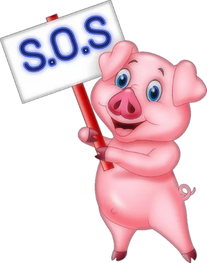 🐷 Стикер «Piggylee» для Telegram