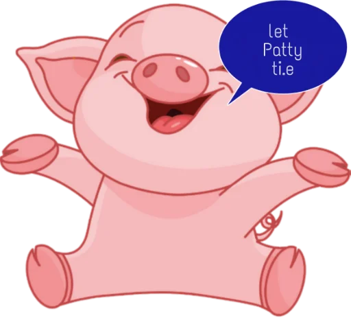 🐷 Стикер «Piggylee» для Telegram