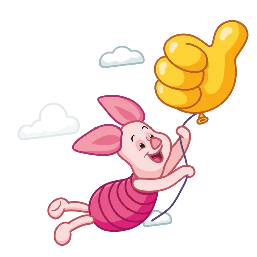 👍 Эмодзи «Piglet» для Telegram