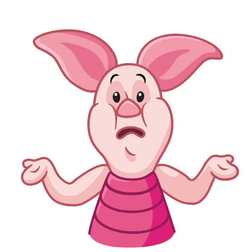 🤷‍♂️ Эмодзи «Piglet» для Telegram