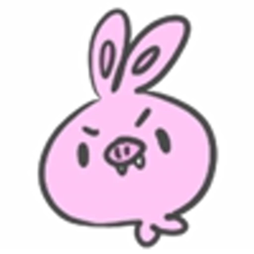 😈 Эмодзи «Pig Rabbit Walrus» для Telegram