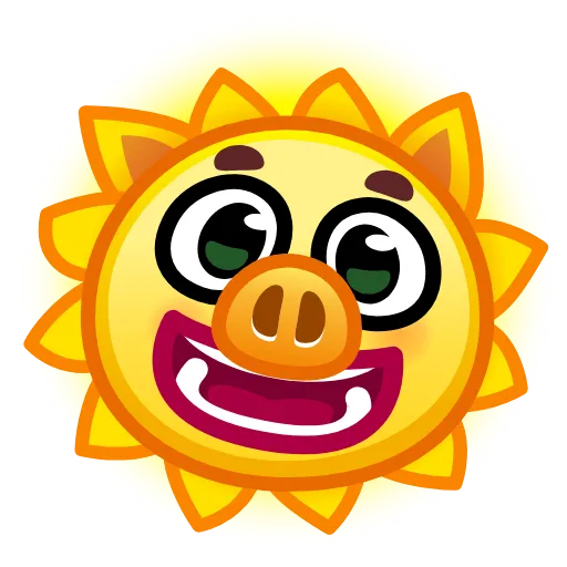 🌞 Стикер «Pig stickers» для Telegram