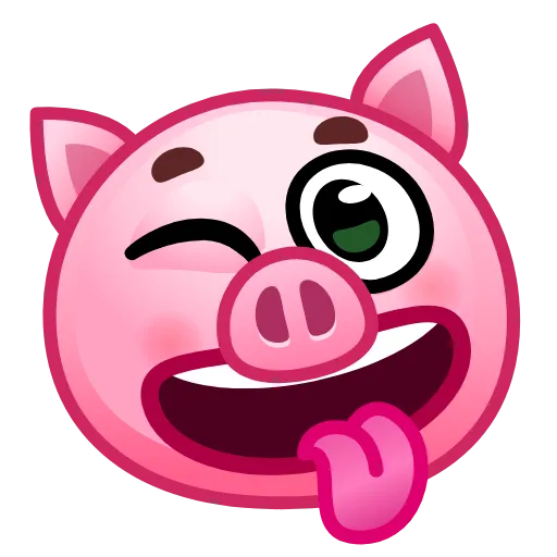 😜 Стикер «Pig stickers» для Telegram
