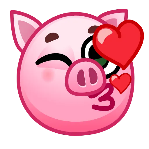 😘 Стикер «Pig stickers» для Telegram