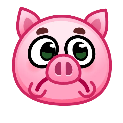 😟 Стикер «Pig stickers» для Telegram