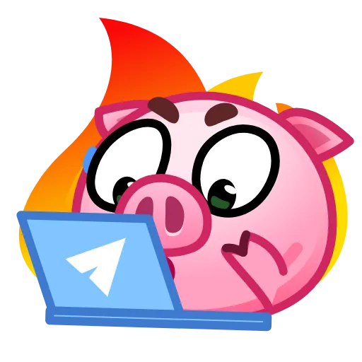 💻 Стикер «Pig stickers» для Telegram